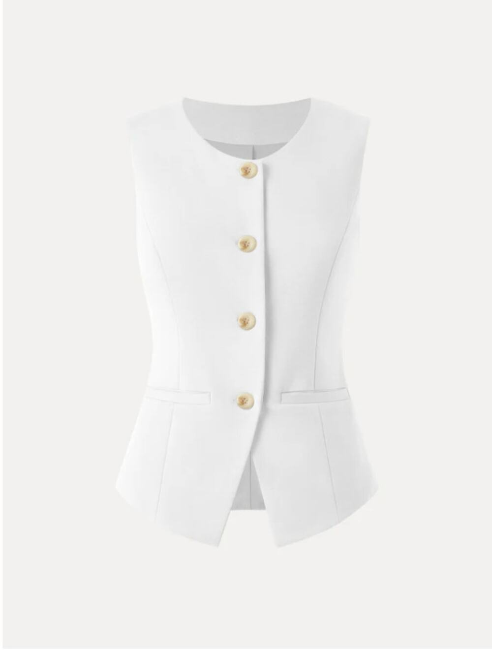 OGL Ponte-De-Roma Office Staple Waistcoat with Pockets SIZE XS NWT